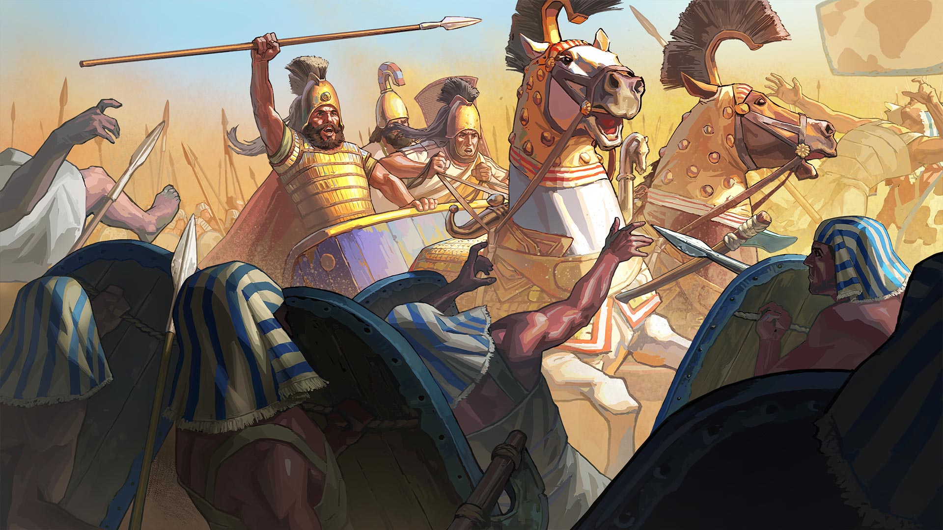 Battle of Kadesh scene